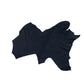Piece of navy blue embossed cowhide
