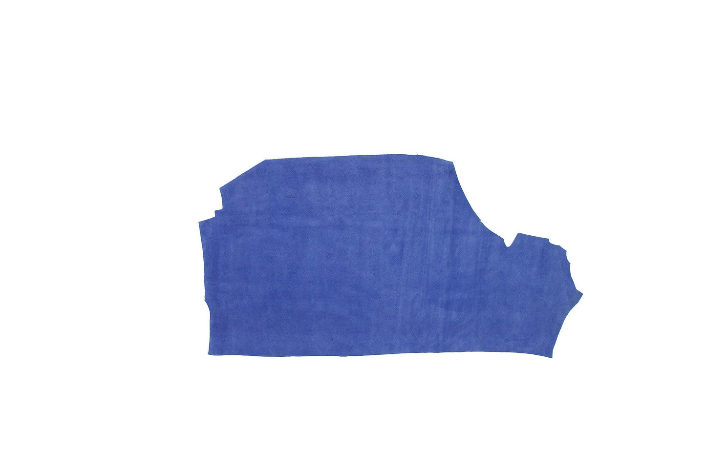Trozo de piel serraje azul