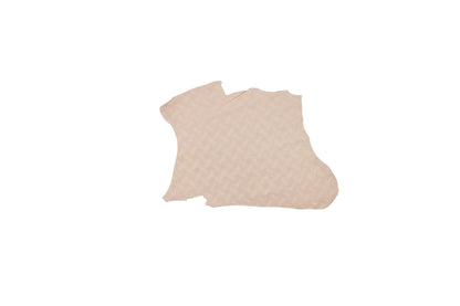 Engraved pink wavy leather piece