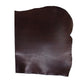 Piece of aged brown cowhide leather