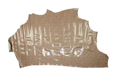 Piece of rustic sand patent leather
