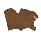 Piece of aged brown cowhide