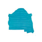 Piece of turquoise blue goatskin