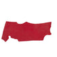 Trozo de piel vacuno rustico rojo