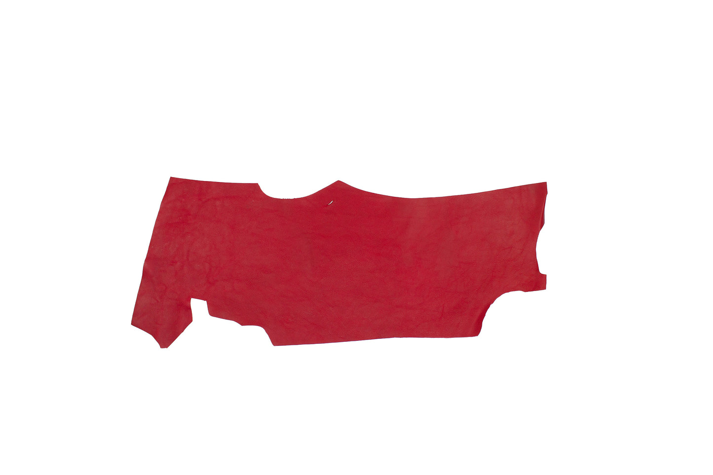 Trozo de piel vacuno rustico rojo