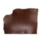 Trozo de piel vaquetilla marron envejecido