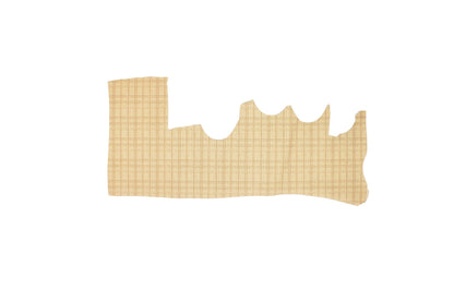 Piece of fantasy natural raffia leather