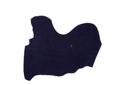 Trozo de piel serraje azul marino