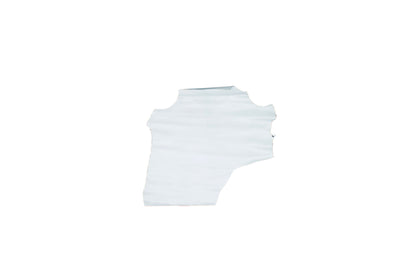 Trozo de piel cabra blanco brillo