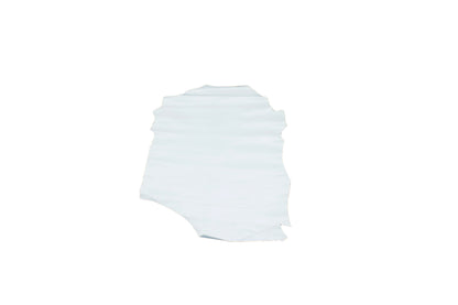 Trozo de piel cabra blanco brillo