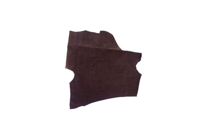 Trozo de piel serraje marron