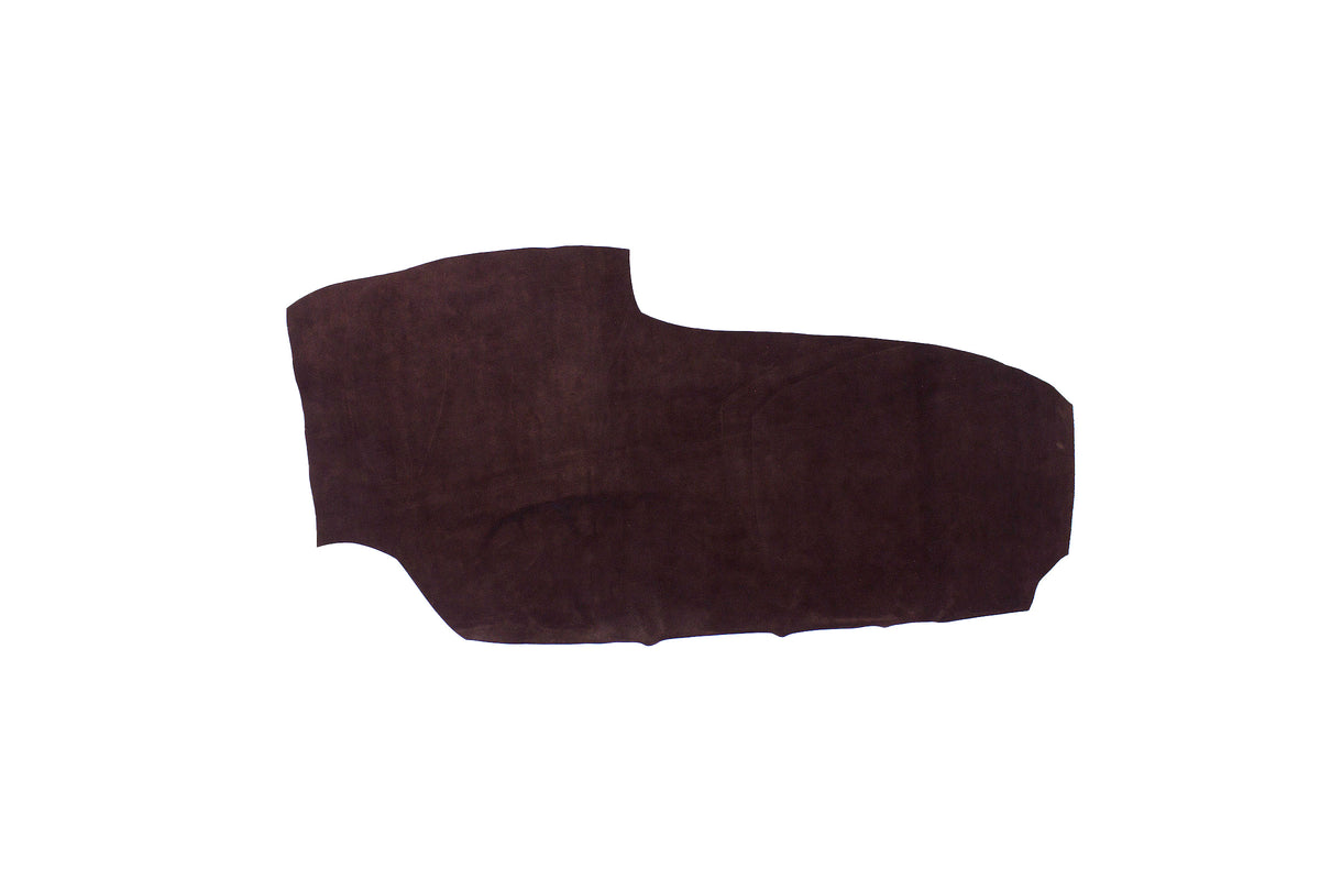 Trozo de piel serraje marron