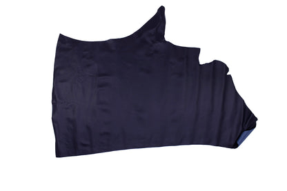 Trozo de piel vacuno azul marino
