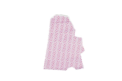 Trozo de piel fantasia mariposas rosa