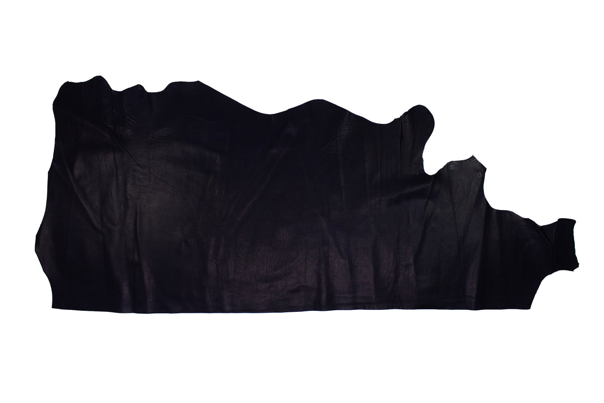 Trozo de piel vacuno rustico negro