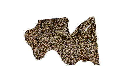 Trozo de piel pelo leopardo camel