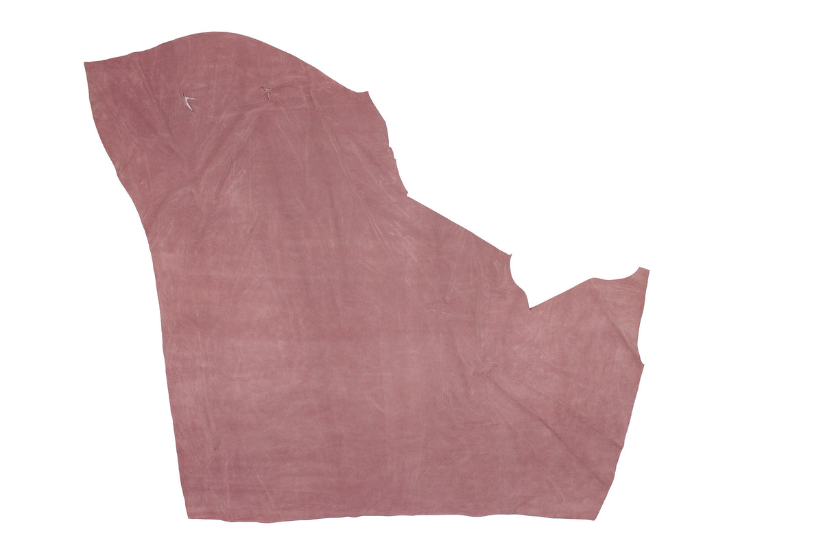 Trozo de piel serraje rosa palo