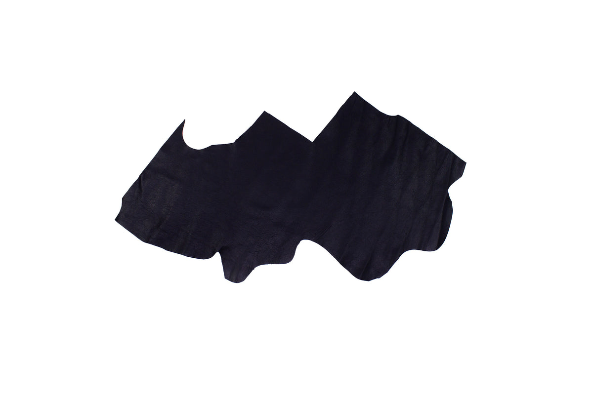 Trozo de piel vacuno rustico negro
