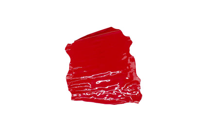 Trozo de piel charol rojo