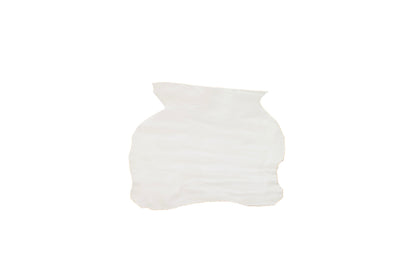 Trozo de piel cabra blanco nacarado
