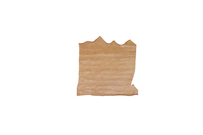 Trozo de piel vacuno rustico marron camel envejecido