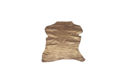Trozo de piel forro cabra bronce
