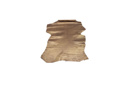 Trozo de piel forro cabra bronce