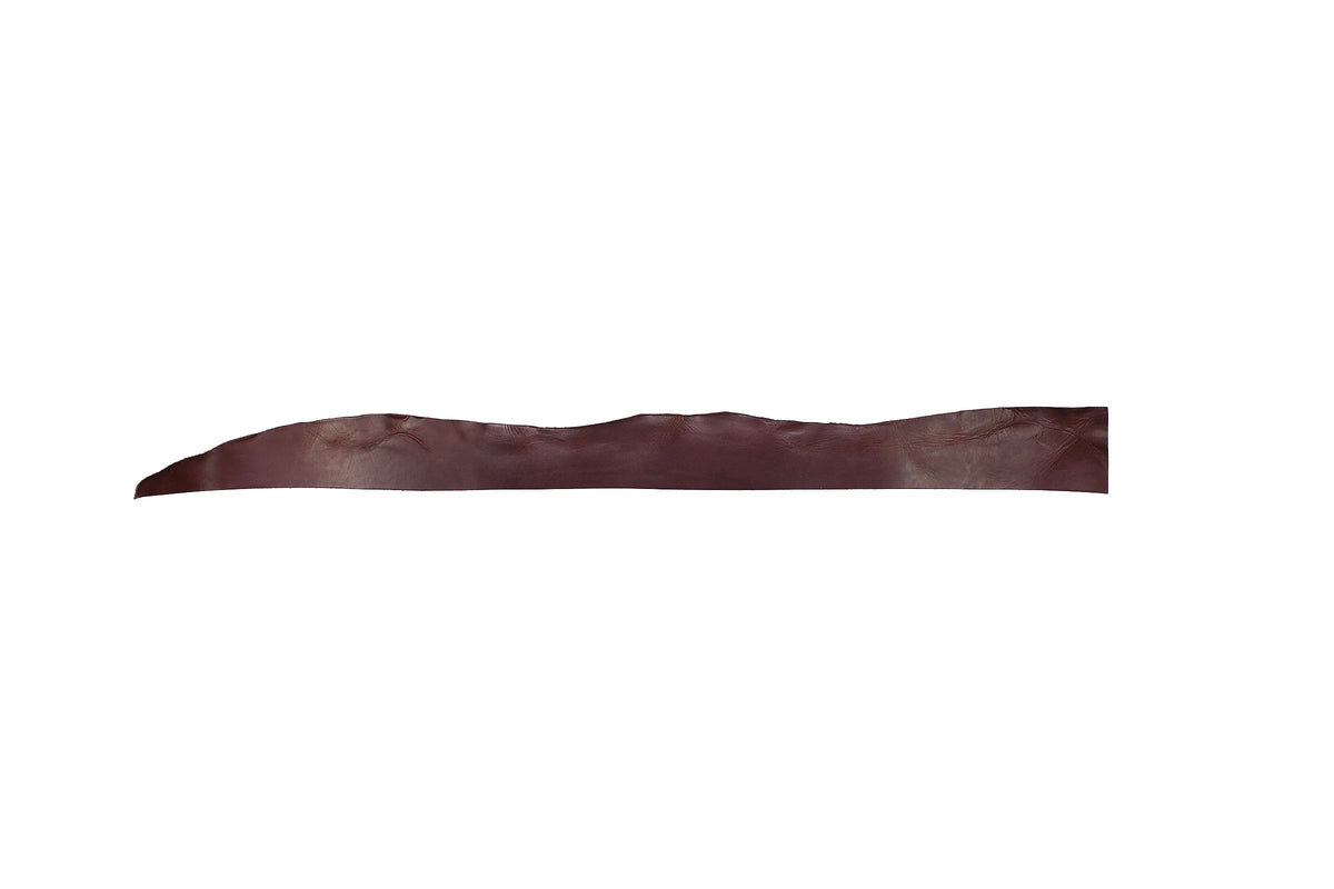 Trozo de piel vaquetilla marron envejecido