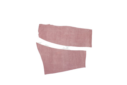 Trozos de piel serraje rosa palo