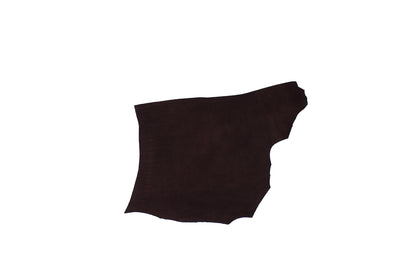 Trozo de piel nobuck chocolate