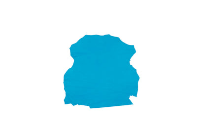 Trozo de piel cabra bright blue