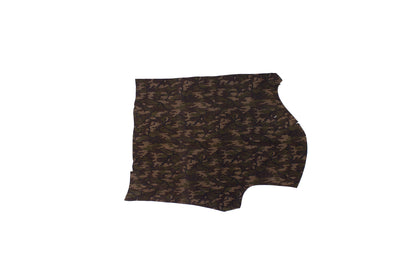 Trozo de piel fantasia camuflaje marron