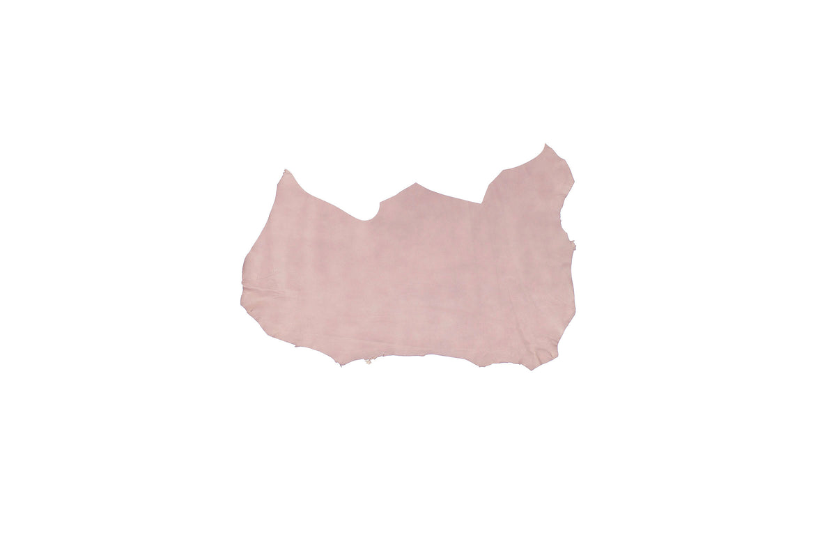 Trozo de piel cabra rosa nude envejecido
