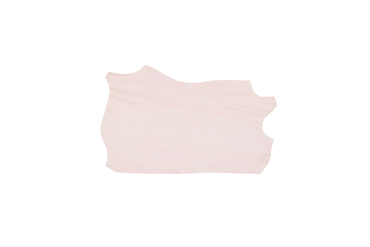 Trozo de piel forro cabra rosa pastel