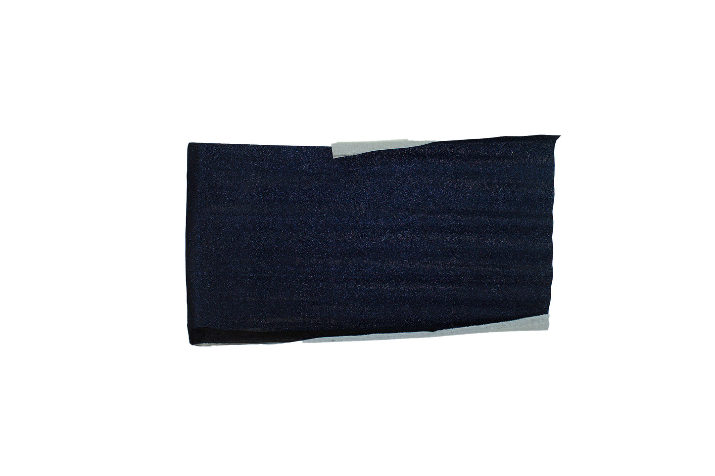 Trozo de tejido purpurina azul noche