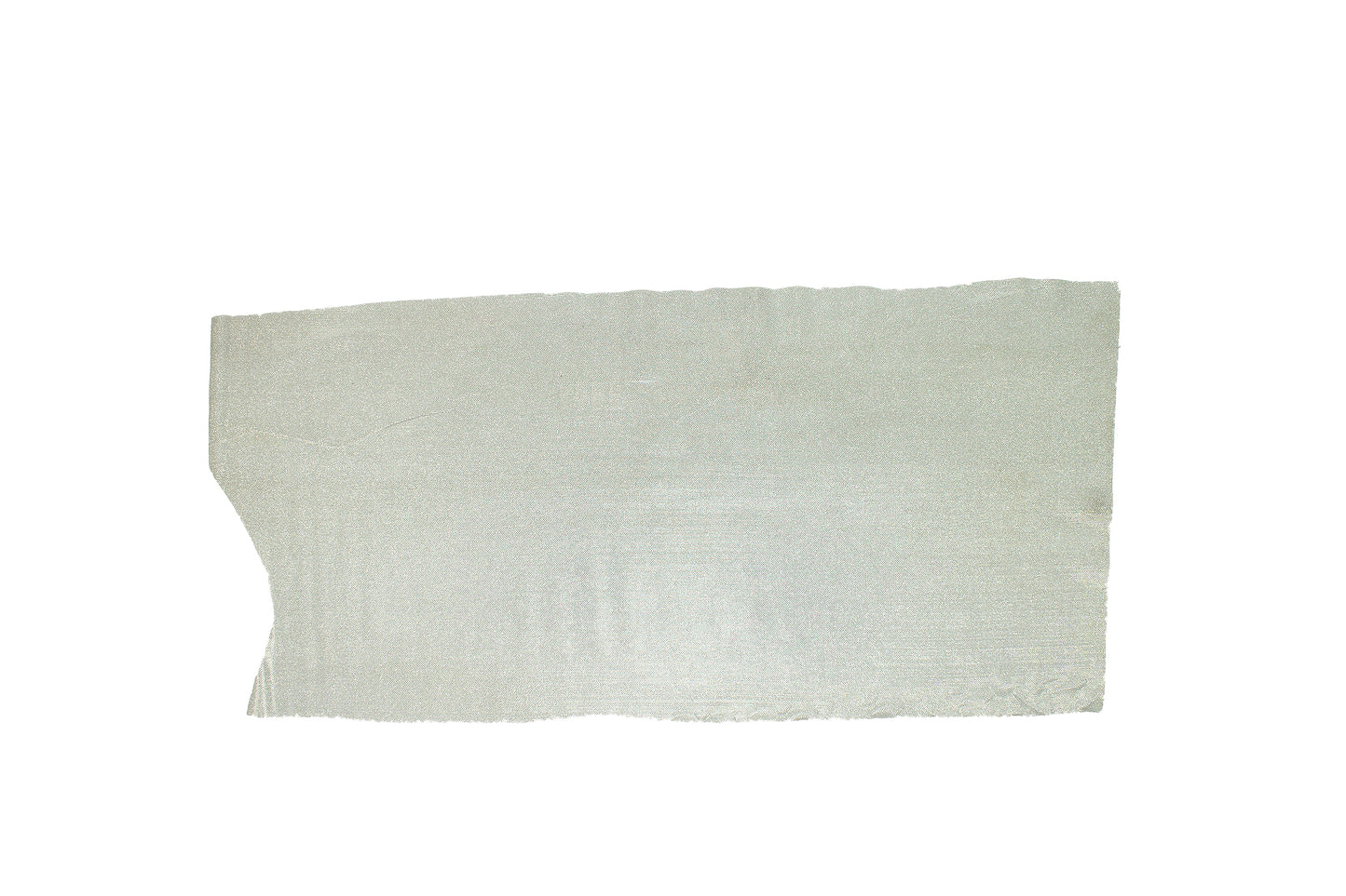 Trozo de tejido rejilla plateada