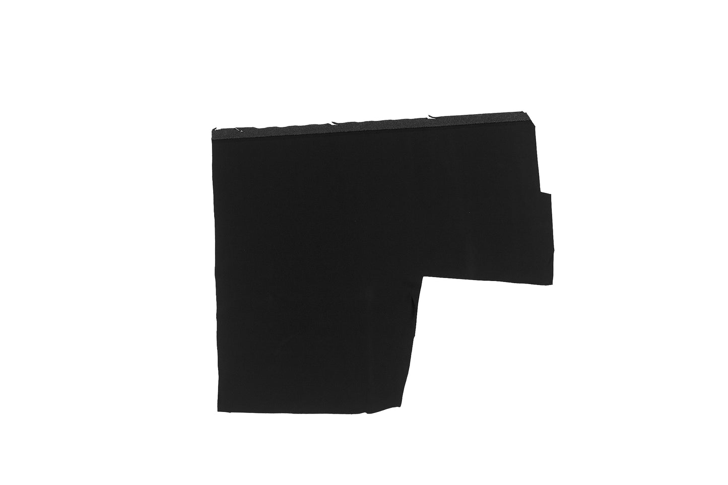 Trozo de tejido raso negro