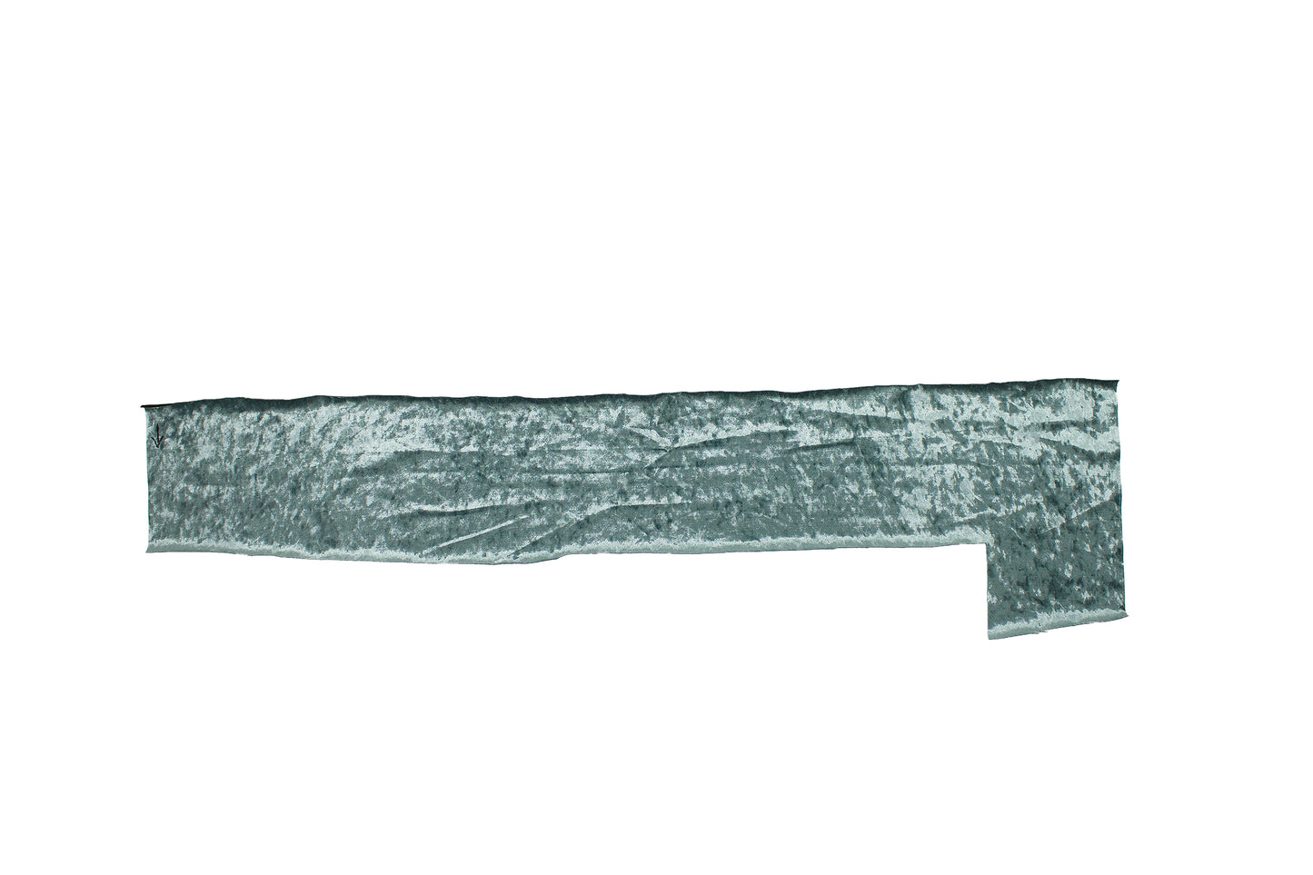 Trozo de tejido terciopelo martele aguamarina