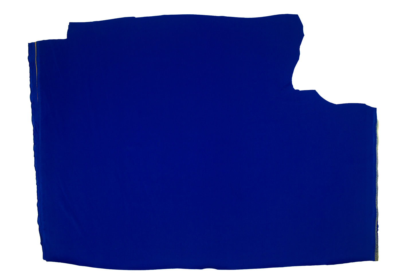 Trozo de tejido licra azul electrico