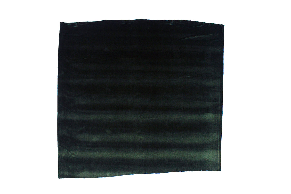 Trozo de tejido terciopelo elastico verde musgo