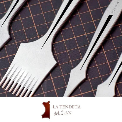 Tenedor para coser cuero estilo frances PREMIUM - La Tendeta del Cuero