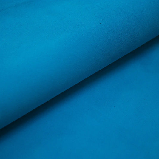 Trozo de piel ante azul claro La Tendeta del Cuero