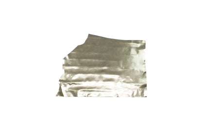 Trozo de piel charol plata metalizado - La Tendeta del Cuero