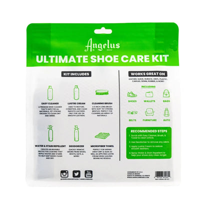 Kit  de limpieza y cuidado completo - Ultimate Shoe Care Kit - Angelus