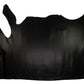 Piel de vacuno negro brillo