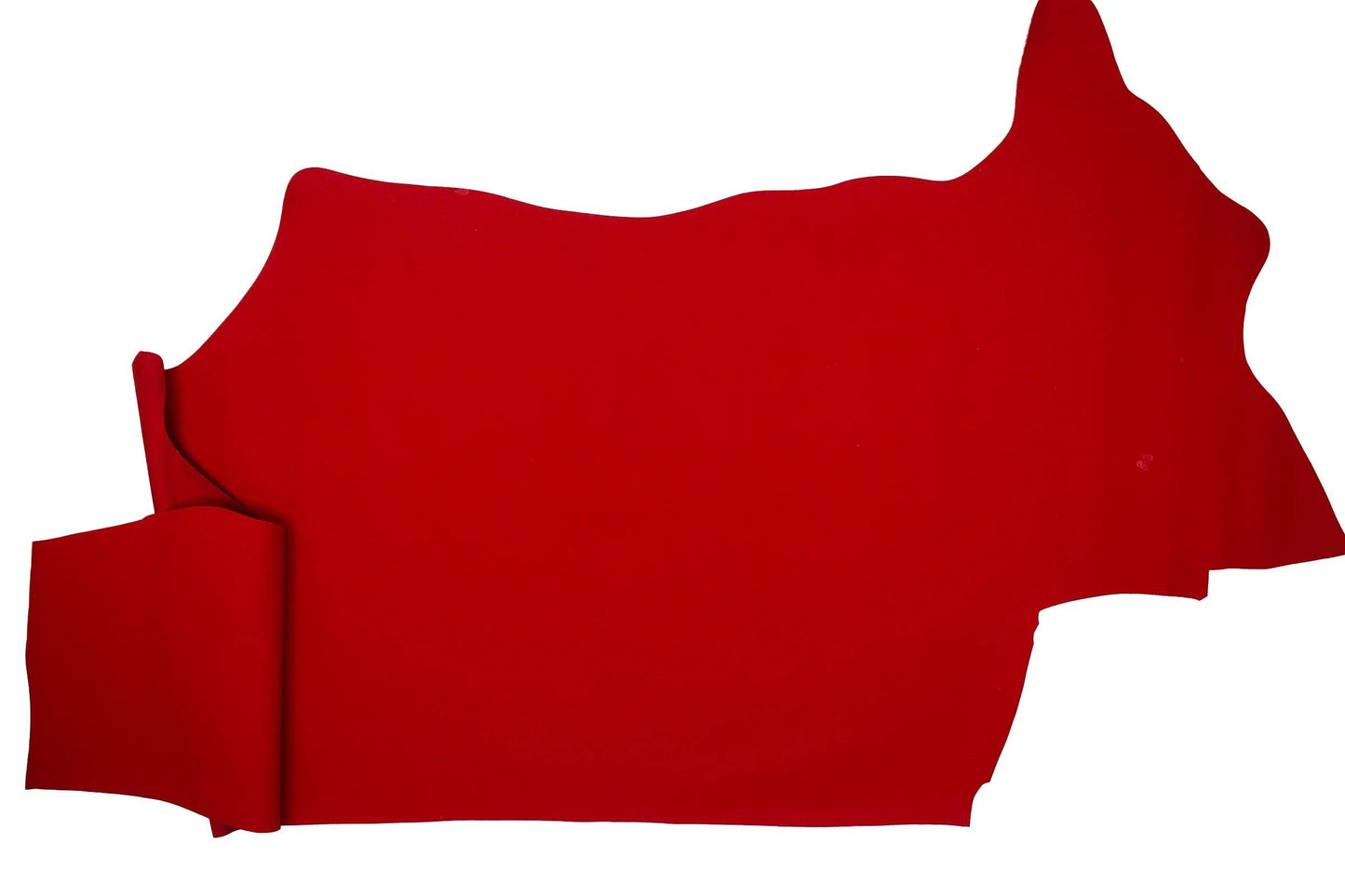 Piel de vacuno engomado rojo - La Tendeta del Cuero