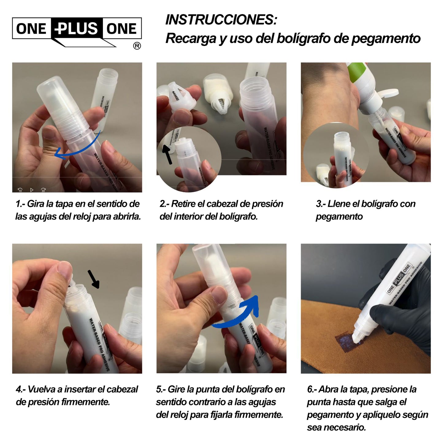 Pegamento para cuero ONE PLUS ONE