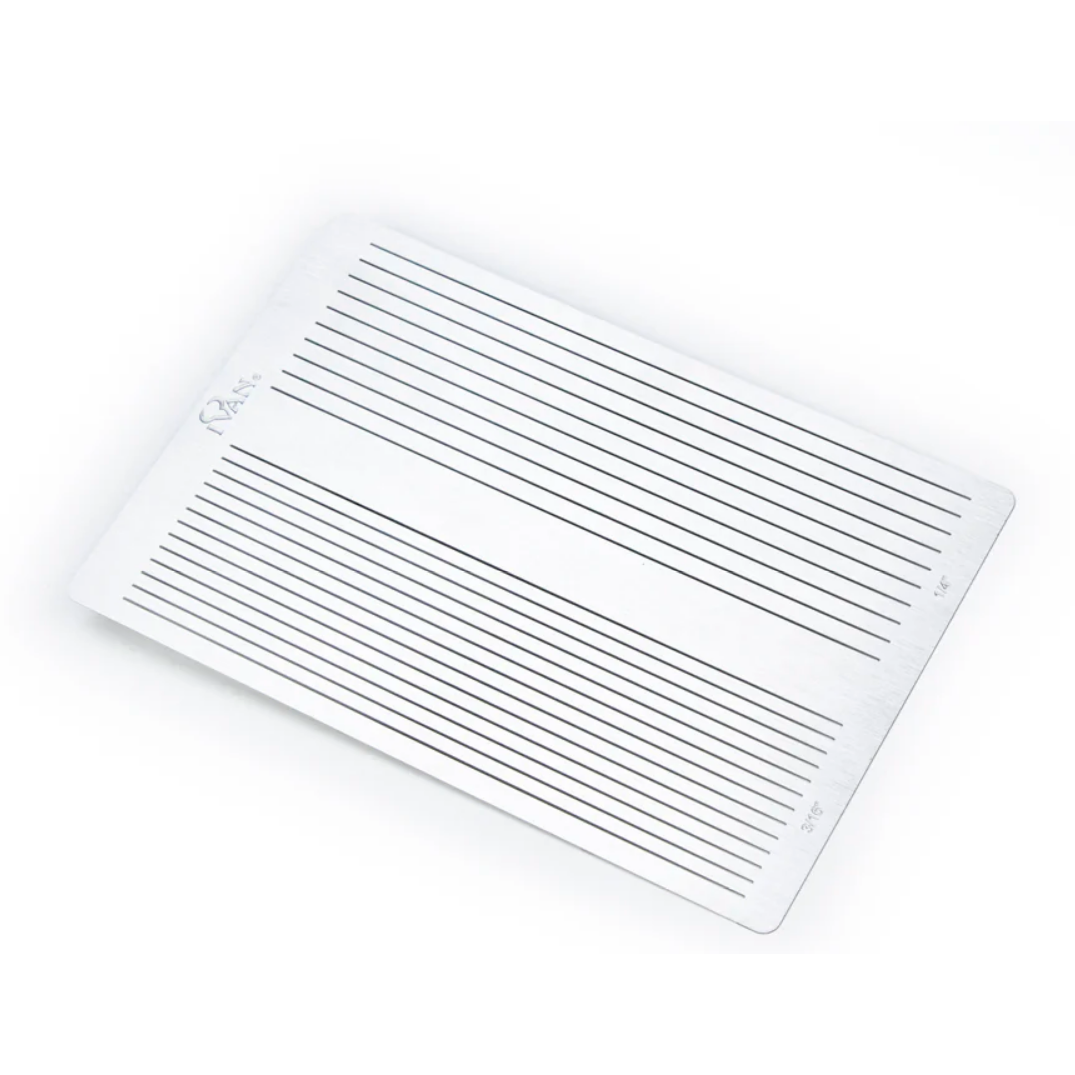 Plantilla para cortar flecos