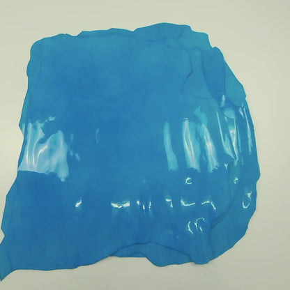Piel de charol azul envejecido