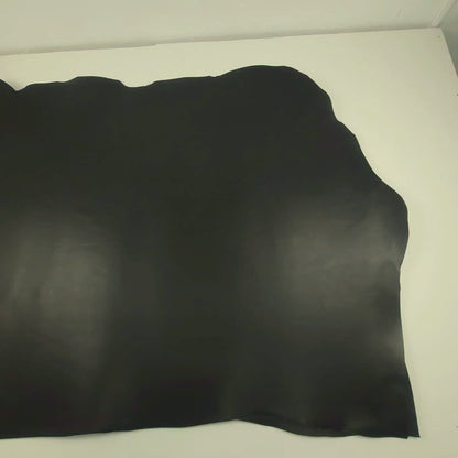 Black cowhide leather 3.0 - 3.5 mm